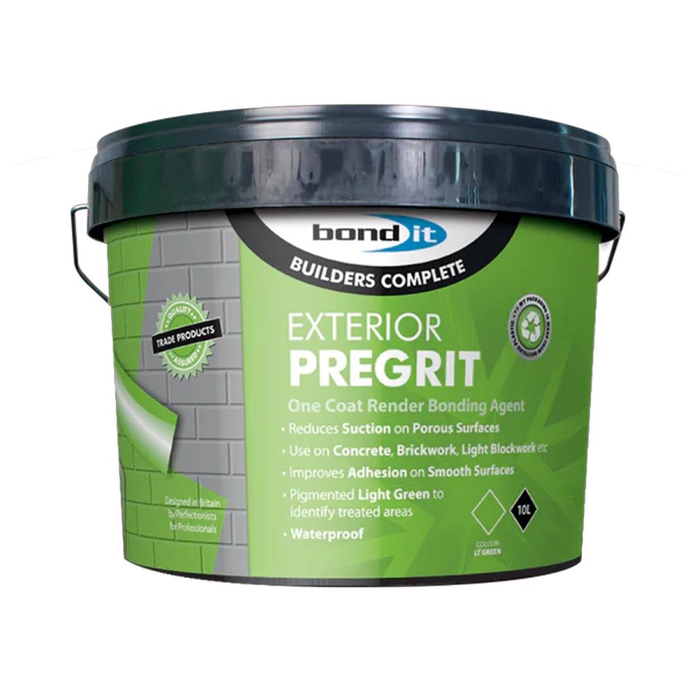 Bond It Exterior Render PREGRIT Light Green 10L BDEPG10
