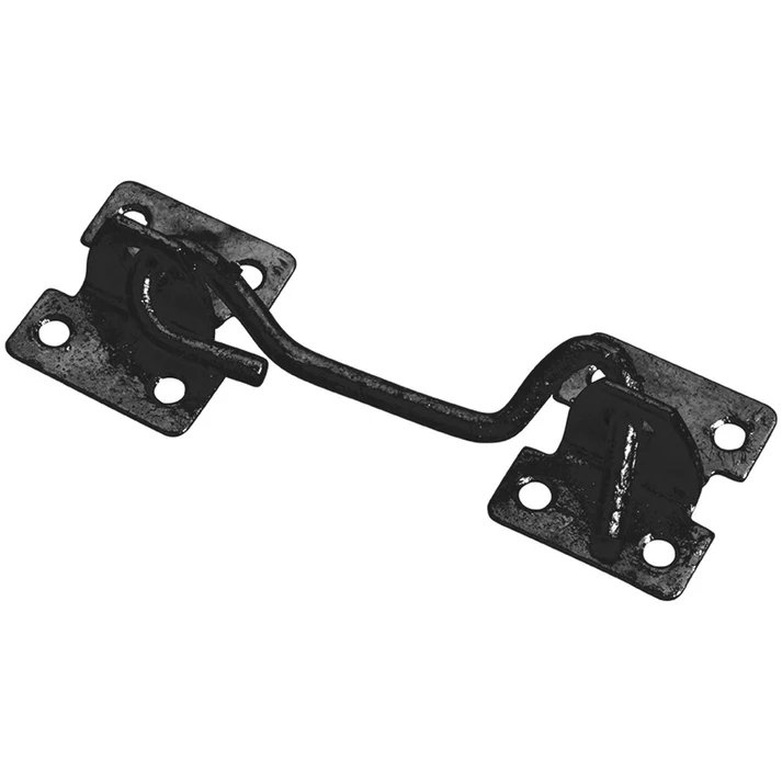 Perry 150mm 6" No.2814 Wire Cabin Hooks Black
