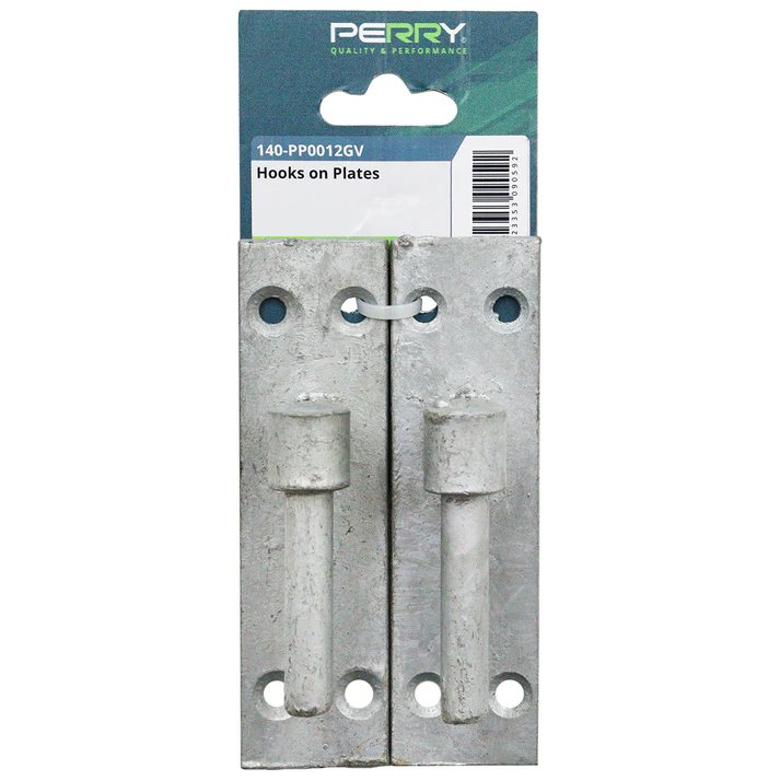 Perry 16mm 5/8" No.140 Hooks on Plates ONLY (for 18"-24" Bands) Galvanised