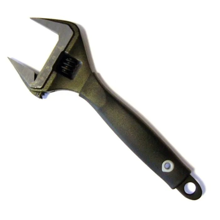 BLACK (BV8) HANDLE WIDE JAW ADJ 8in. 38mm CAP - 72/ctn 3141T