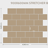900x600 stretcher bond